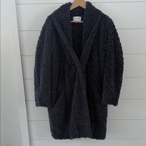 Isabel Marat Etoile Grey Teddy Coat sz 36